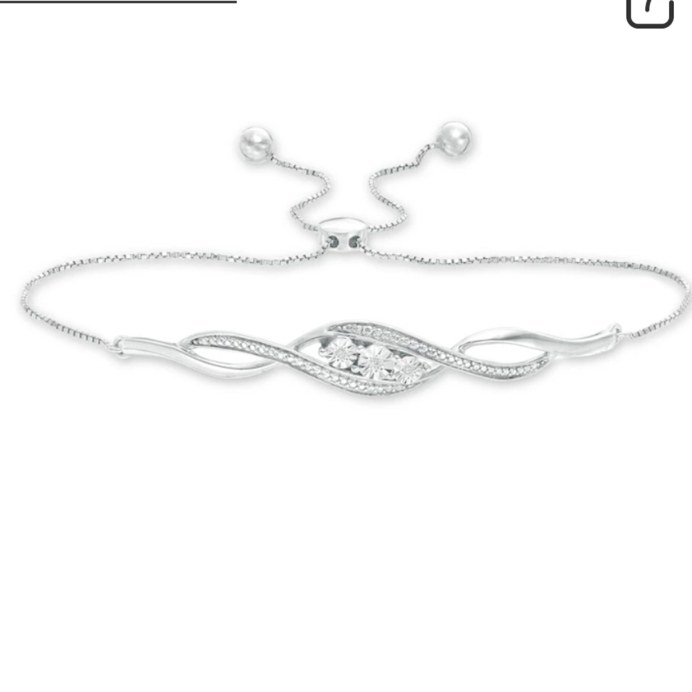 Brand new Peoples Diamond bracelet